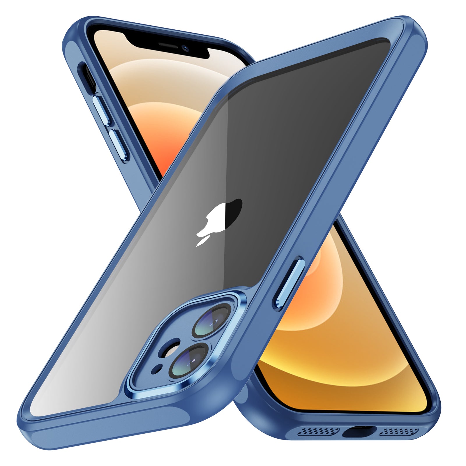 For iPhone 12 Clear Phone Case TPU Frame Acrylic Back Precise Cutouts Phone Cover For iPhone 12 Clear Phone Case TPU Frame Acrylic Back Precise Cutouts Phone Cover